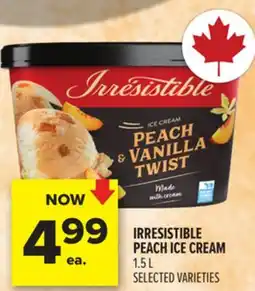 Metro IRRESISTIBLE PEACH ICE CREAM offer