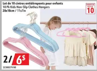 Sushi Shop 10 Pk Kids Non-Slip Clothes Hangers offer