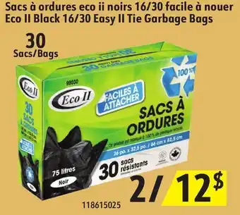 Sushi Shop Eco II Black 16/30 Easy II Tie Garbage Bags offer
