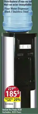 Sushi Shop Floor Water Dispenser Black / Stainless Steel offer