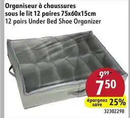 Sushi Shop 12 pairs Under Bed Shoe Organizer offer