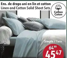 Sushi Shop Linen and Cotton Solid Sheet Sets offer