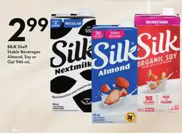 Sobeys SILK Shelf Stable Beverages offer