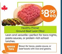 Healthy Planet Healthy Planet Ground Beef Lean (1lbs) offer