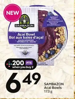 Sobeys SAMBAZON Acai Bowls offer