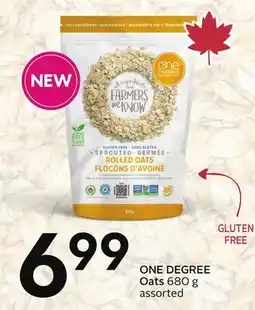 Sobeys ONE DEGREE Oats offer
