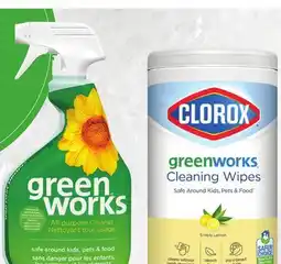 Sobeys GREENWORKS Cleaning Wipes or All-purpose Cleaner offer