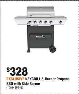 Home Depot EXCLUSIVE NEXGRILL 5-Burner Propane BBQ with Side Burner offer