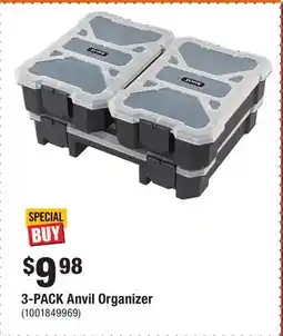 Home Depot 3-PACK Anvil Organizer offer