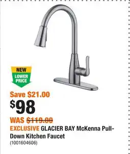Home Depot EXCLUSIVE GLACIER BAY McKenna Pull-Down Kitchen Faucet offer