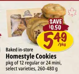 Farm Boy Baked in-store Homestyle Cookies offer