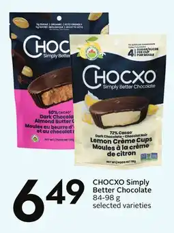 Sobeys CHOCXO Simply Better Chocolate offer