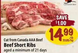 Farm Boy Cut Canada AAA Beef Beef Short Ribs offer