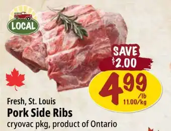 Farm Boy Fresh, St. Louis Pork Side Ribs offer