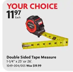 Home Hardware Double Sided Tape Measure offer