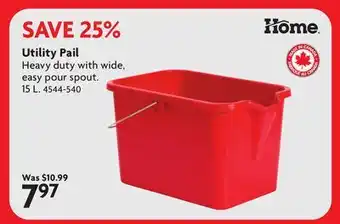 Home Hardware Utility Pail offer
