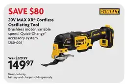 Home Hardware 20V MAX XR Cordless Oscillating Tool offer