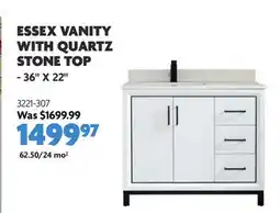 Home Hardware ESSEX VANITY WITH QUARTZ STONE TOP offer