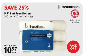 Home Hardware 9.5 Lint Free Rollers offer