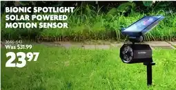 Home Hardware BIONIC SPOTLIGHT SOLAR POWERED MOTION SENSOR offer