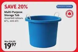 Home Hardware Multi-Purpose Storage Tub offer