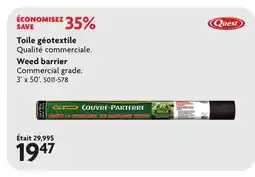 Home Hardware Weed barrier offer