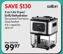 Home Hardware 3-in-1 Air Fryer/ Grill/Dehydrator offer