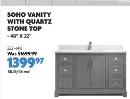Home Hardware SOHO VANITY WITH QUARTZ STONE TOP offer