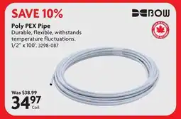 Home Hardware Poly PEX Pipe offer