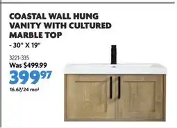 Home Hardware COASTAL WALL HUNG VANITY WITH CULTURED MARBLE TOP offer