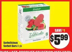 FreshCo Sorbelicious Sorbet Bars 8 pk offer