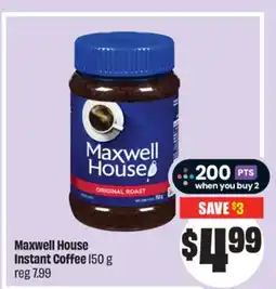 FreshCo Maxwell House Instant Coffee 150 g offer