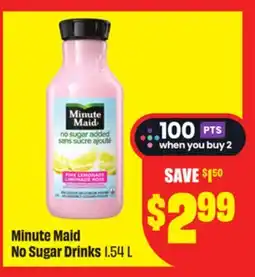 FreshCo Minute Maid No Sugar Drinks 1.54 L offer