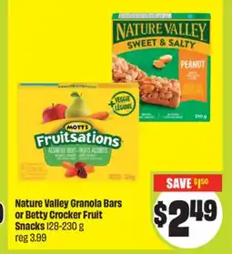 FreshCo Nature Valley Granola Bars or Betty Crocker Fruit Snacks 128-230 g offer