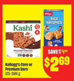FreshCo Kellogg's Core or Premium Bars 125-384 g offer