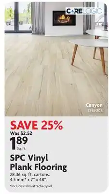 Home Hardware SPC Vinyl Plank Flooring, Canyon offer