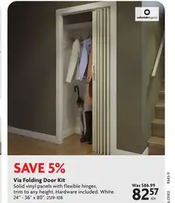 Home Hardware Via Folding Door Kit offer