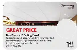 Home Hardware Fine Fissured Ceiling Panel offer