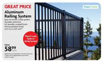 Home Hardware Aluminum Railing System offer