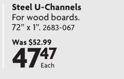 Home Hardware Mixed Material Fencing Steel U-Channels offer