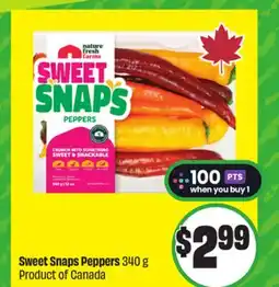 Chalo FreshCo Sweet Snaps Peppers 340 g Product of Canada offer