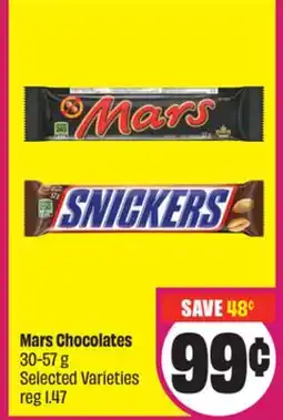 Chalo FreshCo Mars Chocolates 30-57 g Selected Varieties offer
