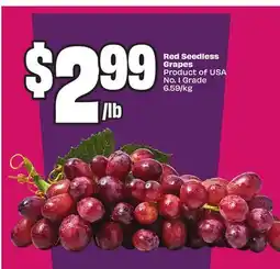 Chalo FreshCo Red Seedless Grapes Product of USA No. 1 Grade offer