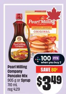 Chalo FreshCo Pearl Milling Company Pancake Mix 905 g or Syrup 710 mL offer