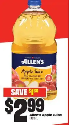 Chalo FreshCo Allen's Apple Juice 1.89 L offer