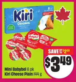 Chalo FreshCo Mini Babybel 6 pk Kiri Cheese Plain 144 g offer