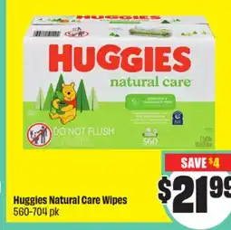 Chalo FreshCo Huggies Natural Care Wipes 560-704 pk offer