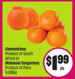 Chalo FreshCo Clementines Product of South Africa or Minneola Tangerines Product of Peru offer