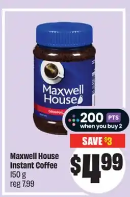 Chalo FreshCo Maxwell House Instant Coffee 150 g offer