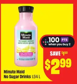 Chalo FreshCo Minute Maid No Sugar Drinks 1.54 L offer